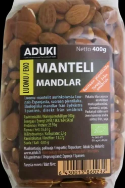 Aduki Pähkinät, Siemenet Ja Muut Kuivatuotteet<luomu manteli 400g