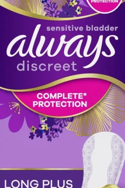 Outlet Discreet Long Plus 20kpl inkontinenssisuoja Kuukautiset Ja Intiimihygienia