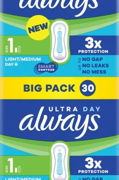 Always Kuukautiset Ja Intiimihygienia<30kpl Ultra Normal 1 terveysside