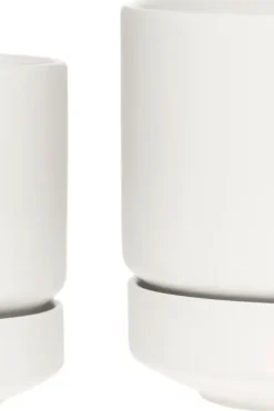 Arabia Kukkaruukut|Maljakot<kukkaruukku SN 19cm matta valk.