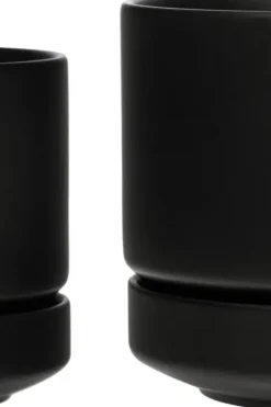 Hot kukkaruukku SN 16cm matta musta Kukkaruukut|Maljakot