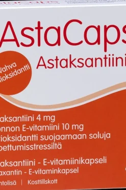 Hankintatukku Erityisvalmisteet<AstaCaps astaksantiini-E-vitamiinikapseli 60 kaps