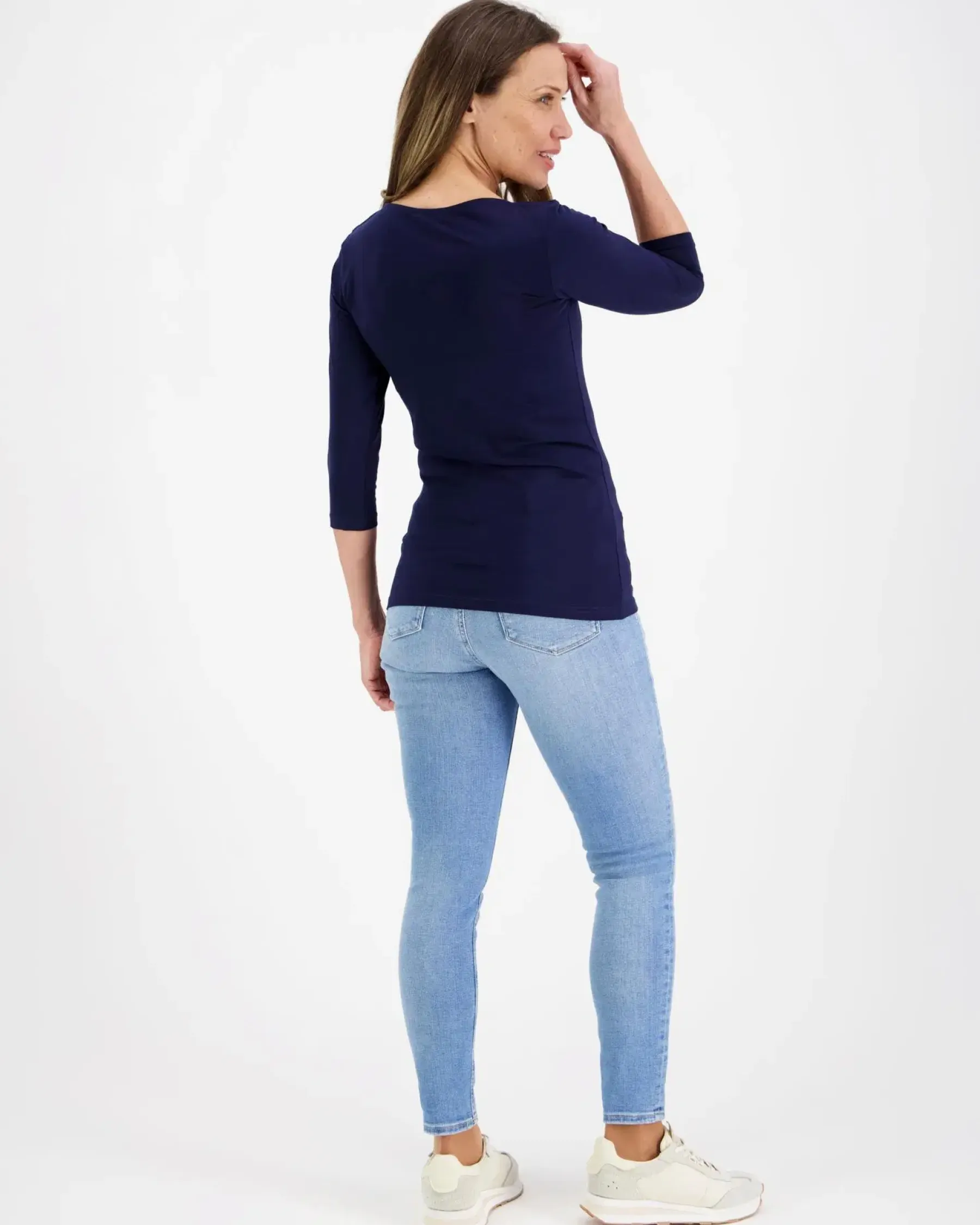 3/4 hihainen trikoopusero Paidat Ja Topit