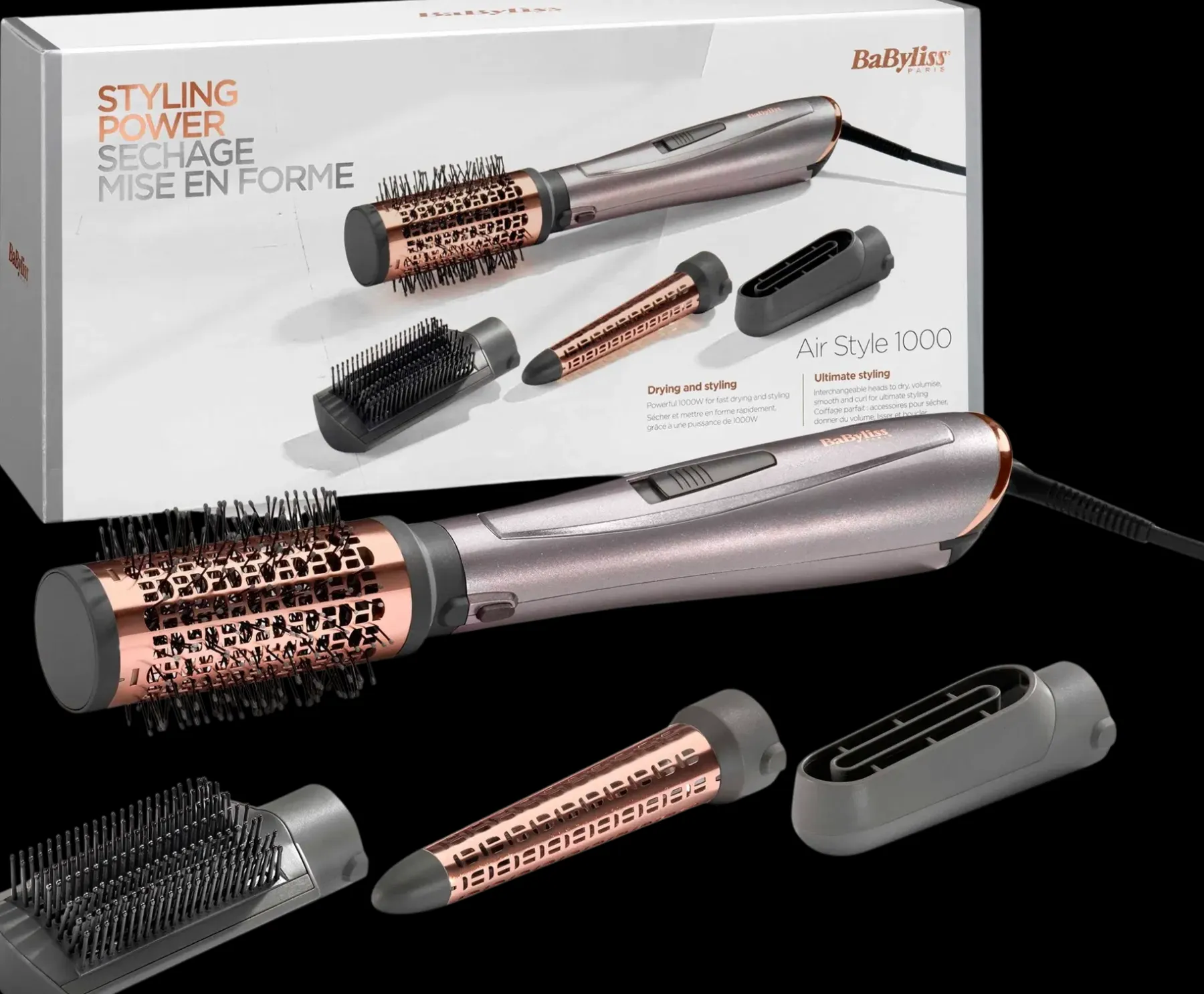 BaByliss Hiusten Muotoilulaitteet<ilmakiharrin Airstyle 1000