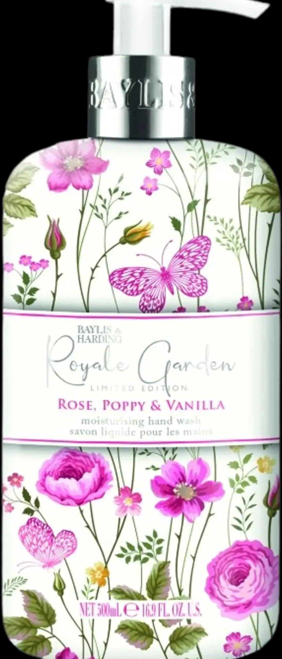 Baylis u0026 Harding Käsienhoito<Baylis & Harding Royale Garden Rose, Poppy & Vanilla 500ml käsisaippua