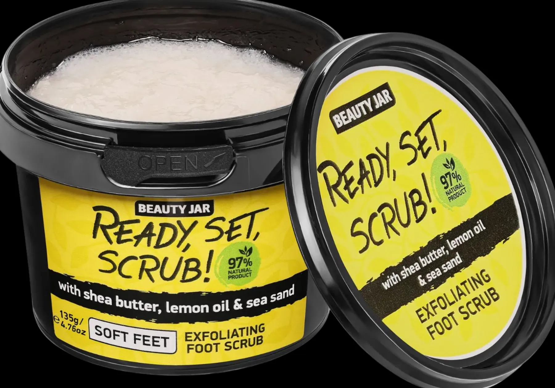 Beauty Jar Vartalonhoito<Ready, Set, Scrub! Foot Scrub jalkakuorinta 135 g