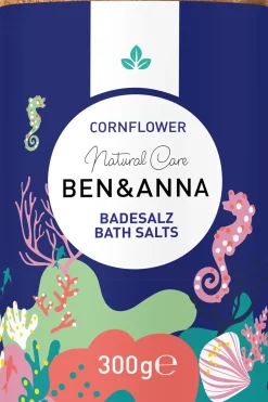 Ben u0026 Anna Vartalonhoito<Ben & Anna Bath Salt Kylpysuola Cornflower 300g