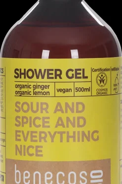 Benecos Ihonhoito|Vartalonhoito<BIO luomu inkivääri + sitruuna suihkugeeli 500 ml