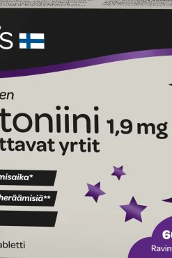 New Melatoniini 1,9 mg + rauhoittavat yrtit 60 tabl Melatoniinit