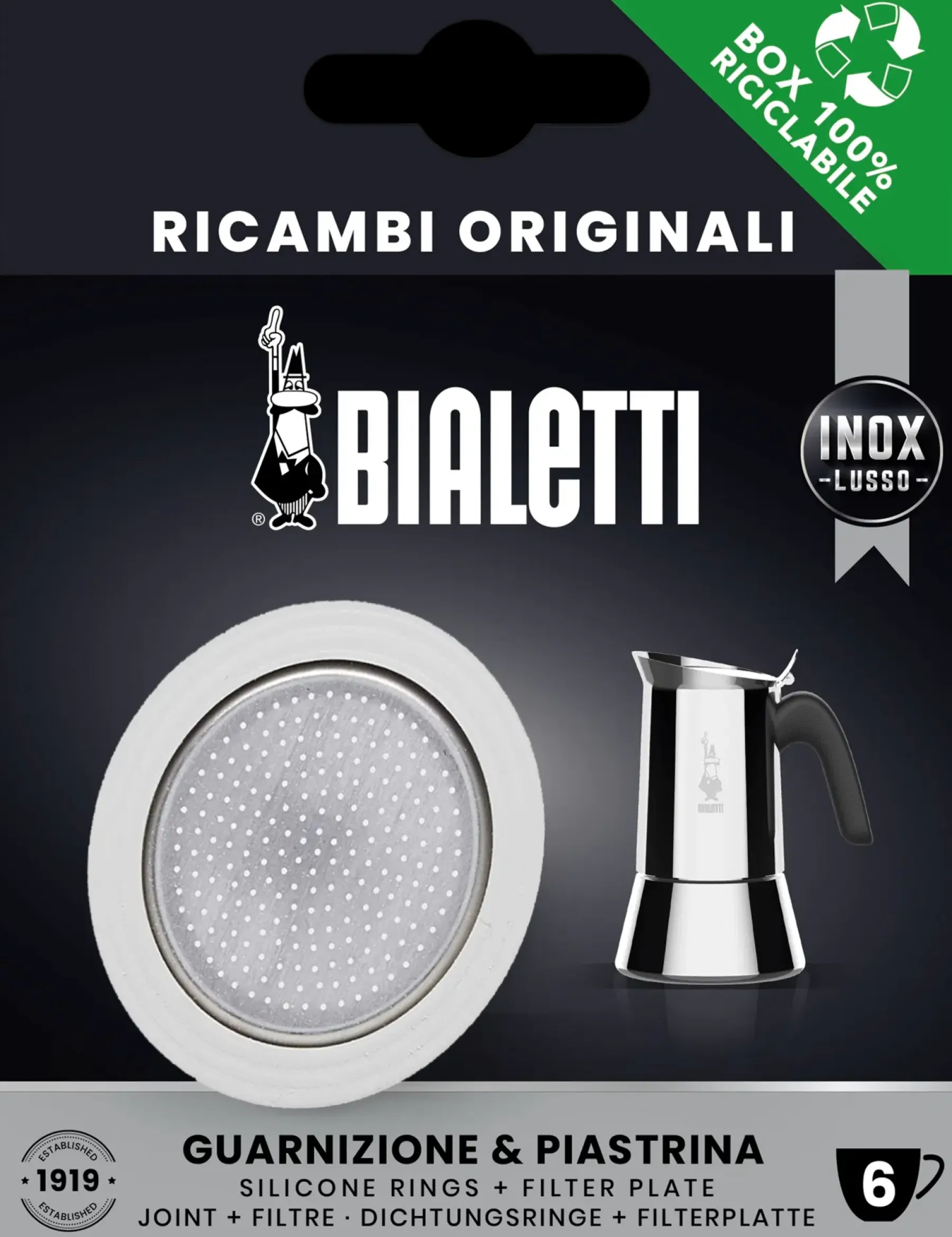 Bialetti Keittiötarvikkeet<tiiviste ja filtteri 6 k. venus ja musa