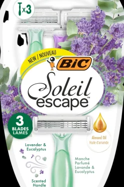 BiC Karvanpoisto<varsiterä Soleil Escape 3 Lavender & Eucalyptus 3-pack