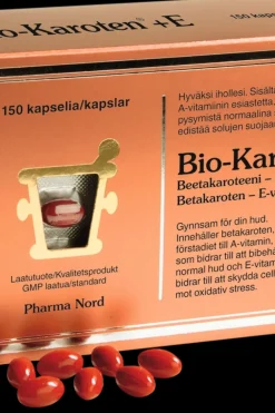Pharma Nord Kauneuden Hyvinvointivalmisteet<Bio-Karoten®+ E ravintolisä 150 kaps.