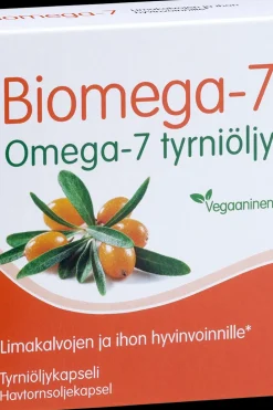 Biomega-7 tyrniöljykapseli 60 kaps Omegat Ja Muut Rasvahapot