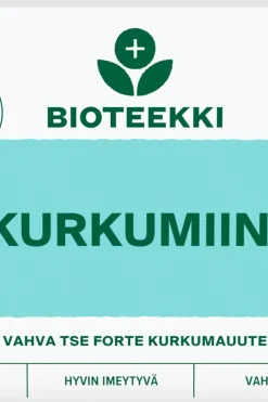 Bioteekki Erityisvalmisteet<Kurkumiini ravintolisä 30 tabl.