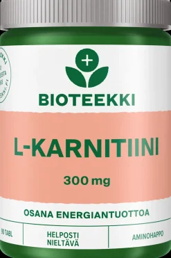 Bioteekki Aminohapot<L-Karnitiini 300 mg ravintolisä 90 tabl.