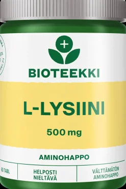 Bioteekki Aminohapot<L-Lysiini ravintolisä 60 tabl.