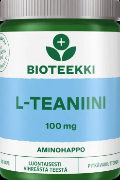 Bioteekki Aminohapot<L-Teaniini pitkävaikutteinen ravintolisä 90 kaps.