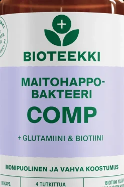 Bioteekki Maitohappobakteerit<Maitohappobakteeri Comp 80 kaps.