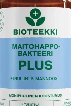 Bioteekki Maitohappobakteerit<Maitohappobakteeri Plus 100 kaps.