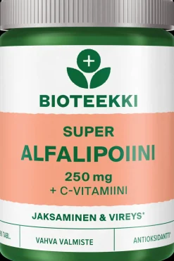 Bioteekki Erityisvalmisteet<Super Alfalipoiini+C ravintolisä 90 tabl.