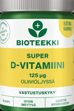Best Super D-vitamiini 125 mcg ravintolisä 30 kaps. Vitamiinit