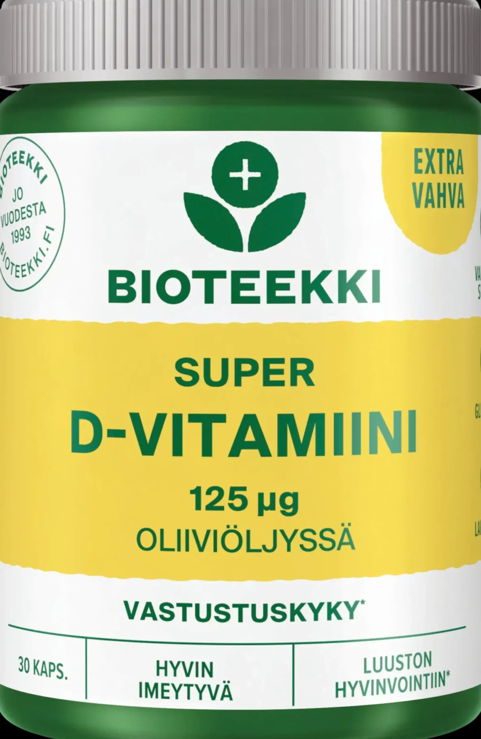Best Super D-vitamiini 125 mcg ravintolisä 30 kaps. Vitamiinit