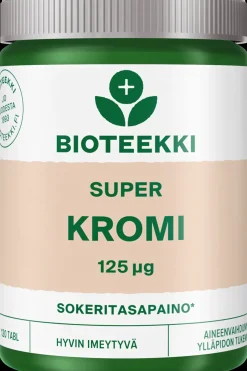 Bioteekki Kivennäis- Ja Hivenaineet<Super Kromi ravintolisä 120 tabl.