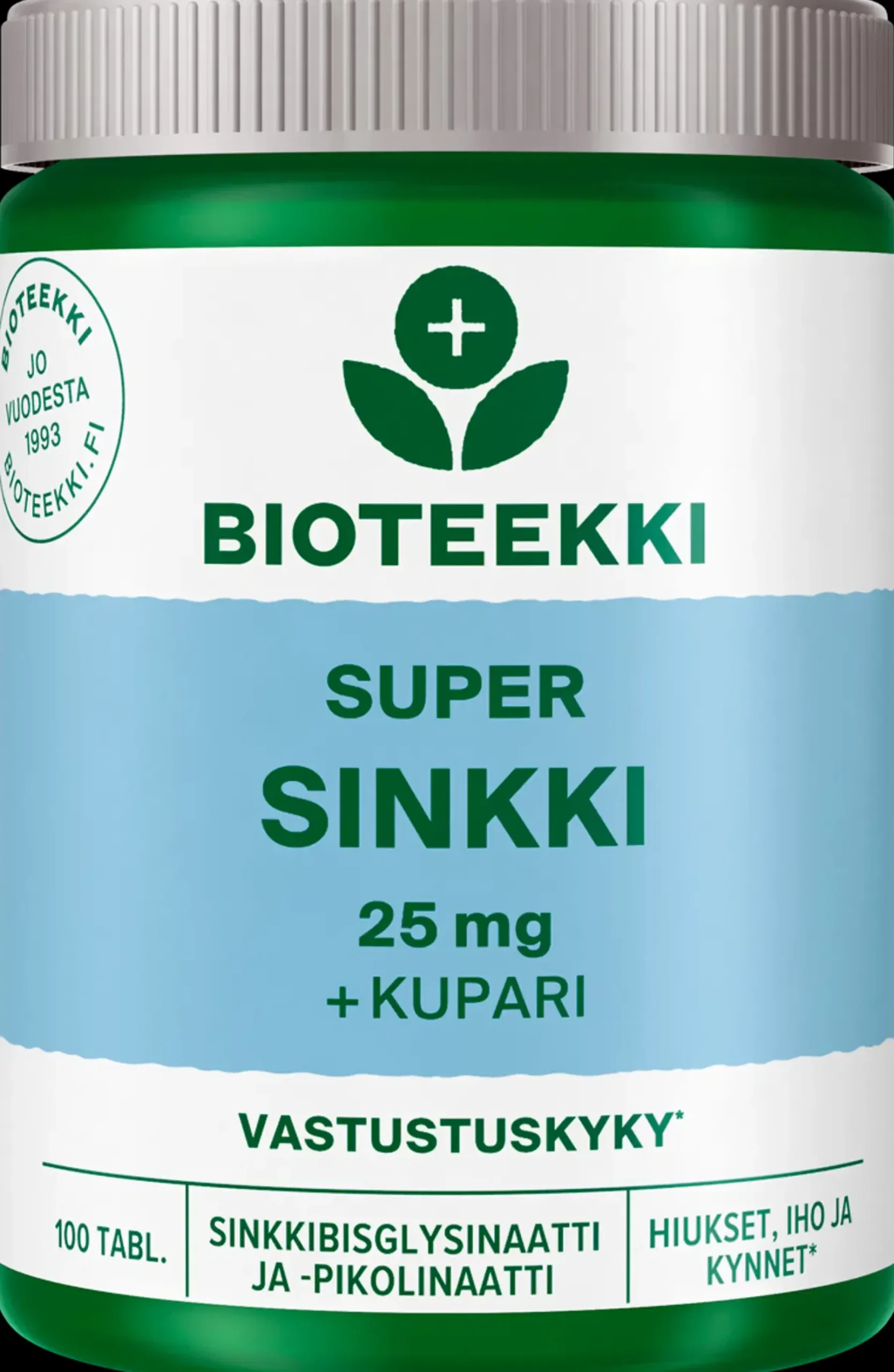 Online Super Sinkki ravintolisä 100 tabl. Kivennäis- Ja Hivenaineet