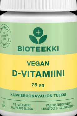 Discount Vegan D-vitamiini 75 µg 60 kaps. Vitamiinit