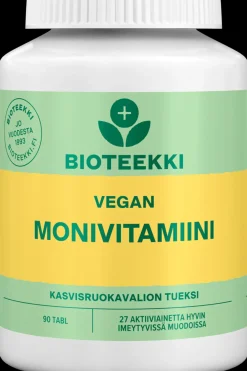 Bioteekki Vitamiinit<Vegan Monivitamiini 90 tabl.