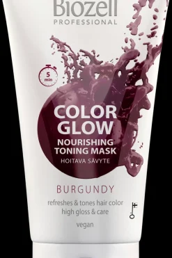 New Color Glow Hoitava sävytenaamio Burgundy 150ml Hiusvärit