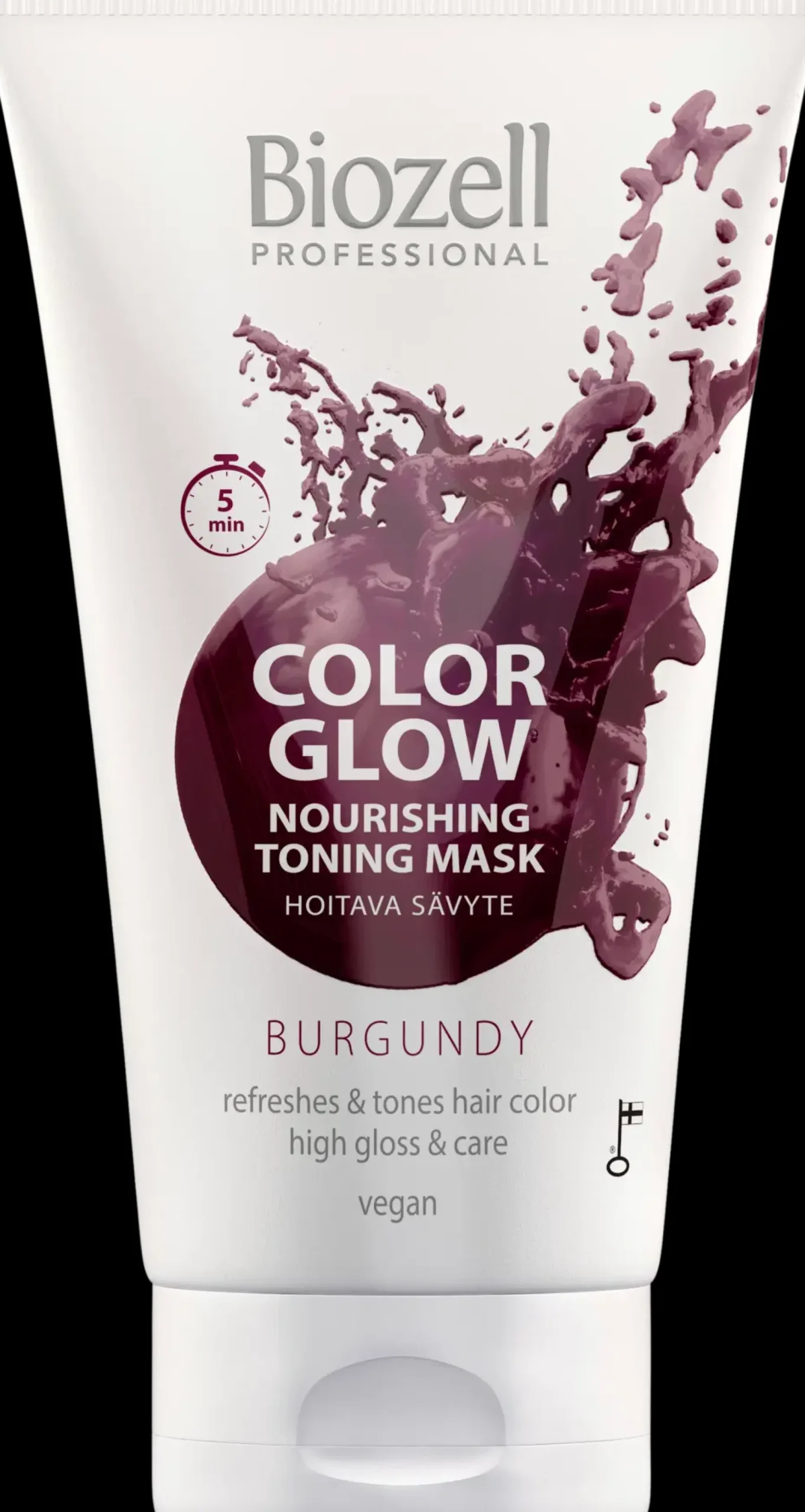 New Color Glow Hoitava sävytenaamio Burgundy 150ml Hiusvärit