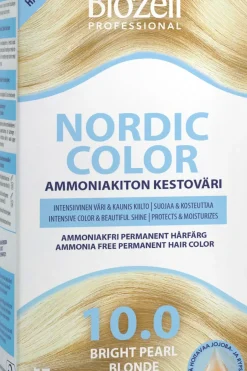 Biozell Hiusvärit<Professional Nordic Color ammoniakiton kestoväri Bright Pearl Blonde 10.0 2x60ml