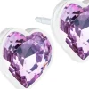 Best Heart Light Amethyst korvakorut 6 mm Korut