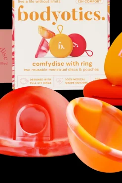 Bodyotics Kuukautiset Ja Intiimihygienia<kuukautislevy oranssi/punainen 2 kpl