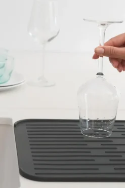 Discount astiakuivausalusta silikoni dark grey Keittiötarvikkeet