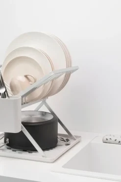 Brabantia Keittiötarvikkeet<astiankuivausteline kokoontaittuva light grey