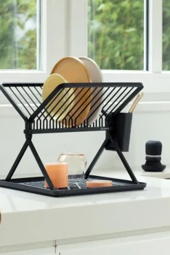 Discount astiankuivausteline kokoontaittuva dark grey Keittiötarvikkeet