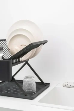 Discount astiankuivausteline kokoontaittuva dark grey Keittiötarvikkeet