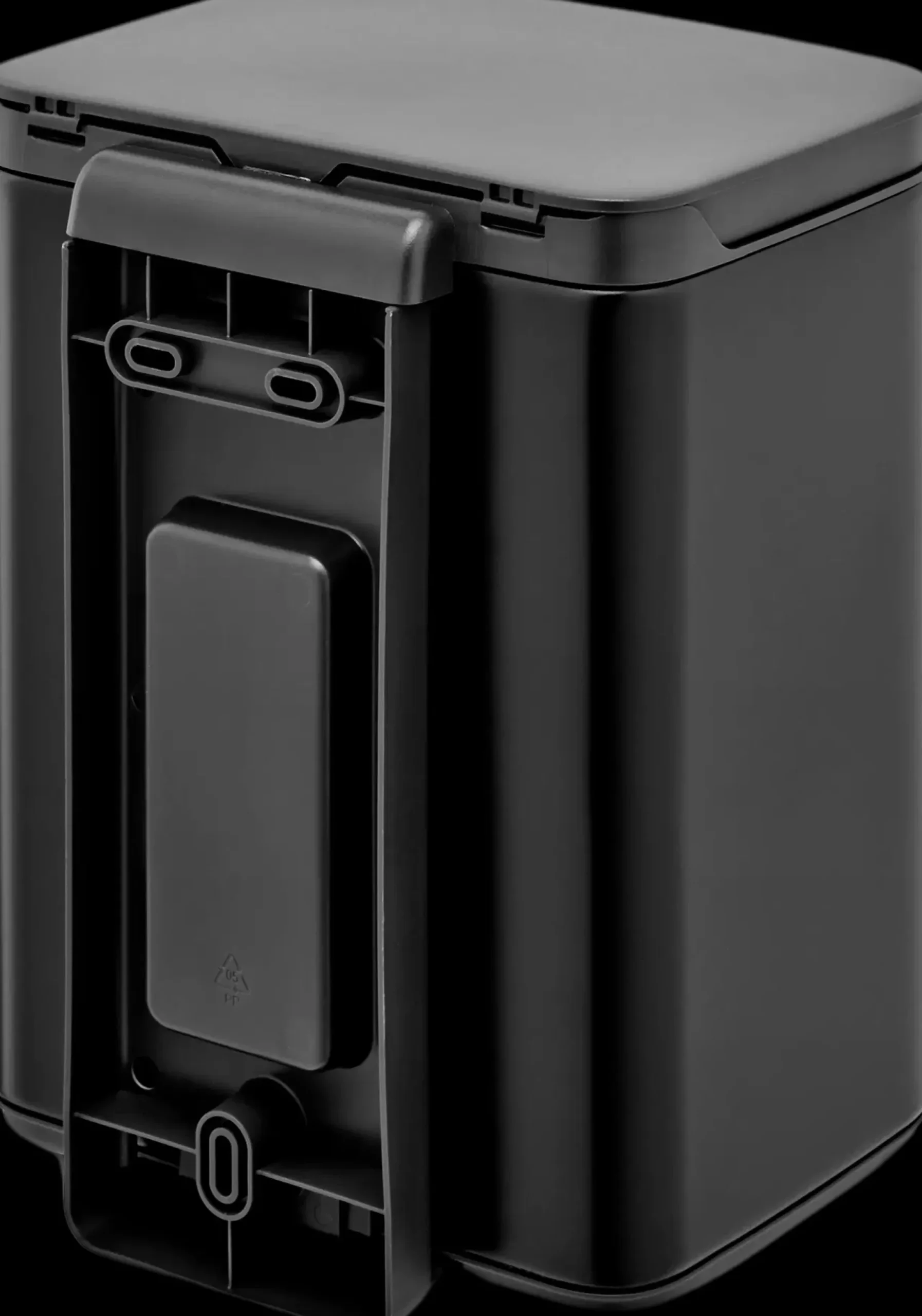 Outlet Bo roska-astia 4L matt black Muut Kylpyhuonetarvikkeet|Roskakorit