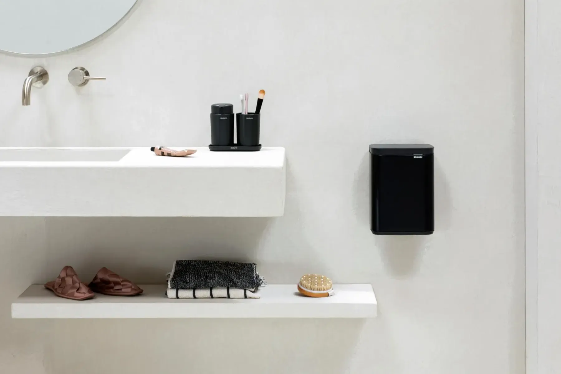 Outlet Bo roska-astia 4L matt black Muut Kylpyhuonetarvikkeet|Roskakorit