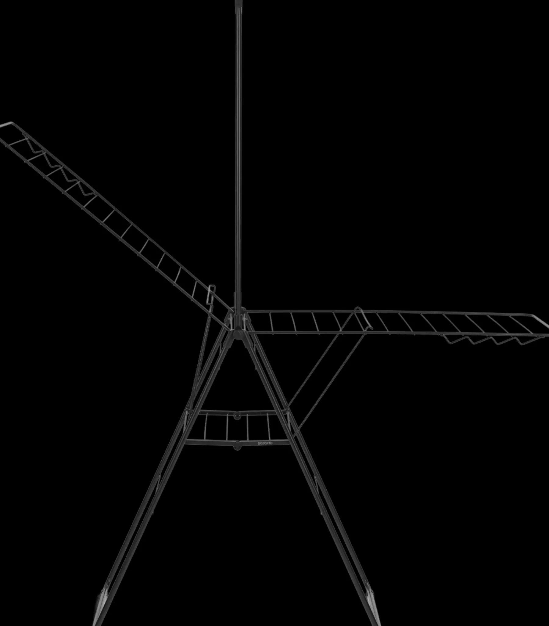 Brabantia Vaatteiden Hoitotuotteet|Vaatteiden Hoitotuotteet<Hangon pyykinkuivausteline 25m + tanko matt black