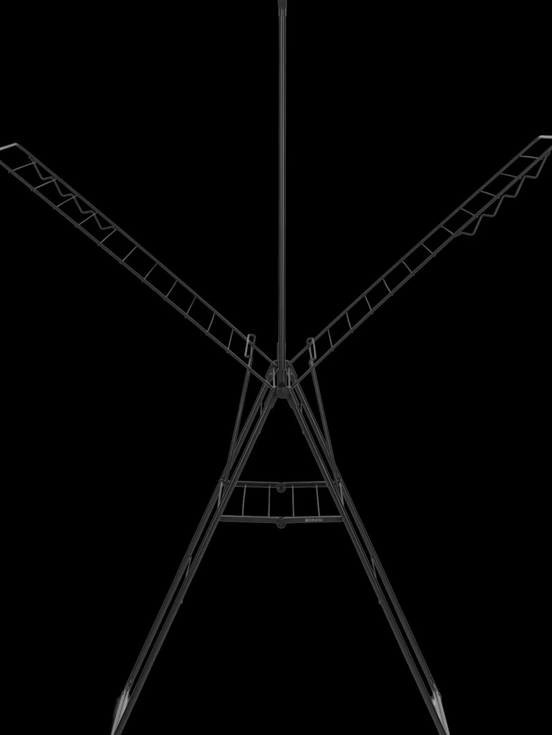 Brabantia Vaatteiden Hoitotuotteet|Vaatteiden Hoitotuotteet<Hangon pyykinkuivausteline 25m + tanko matt black