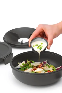 Brabantia Keittiötarvikkeet<Make & Take salaattikulho 1,3 l dark grey