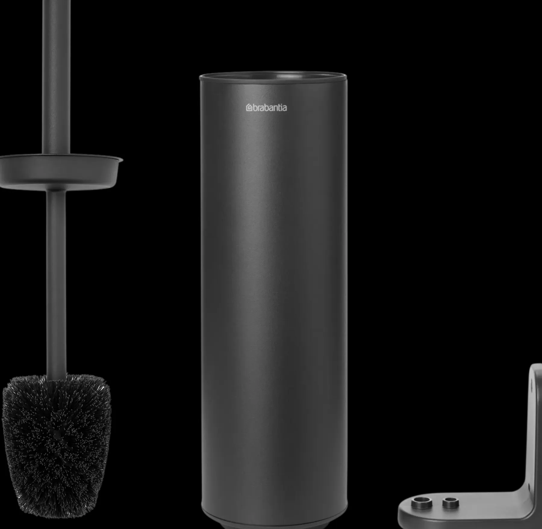 Brabantia Siivousaineet Ja -tarvikkeet<MindSet WC-harja ja teline mineral infinite grey