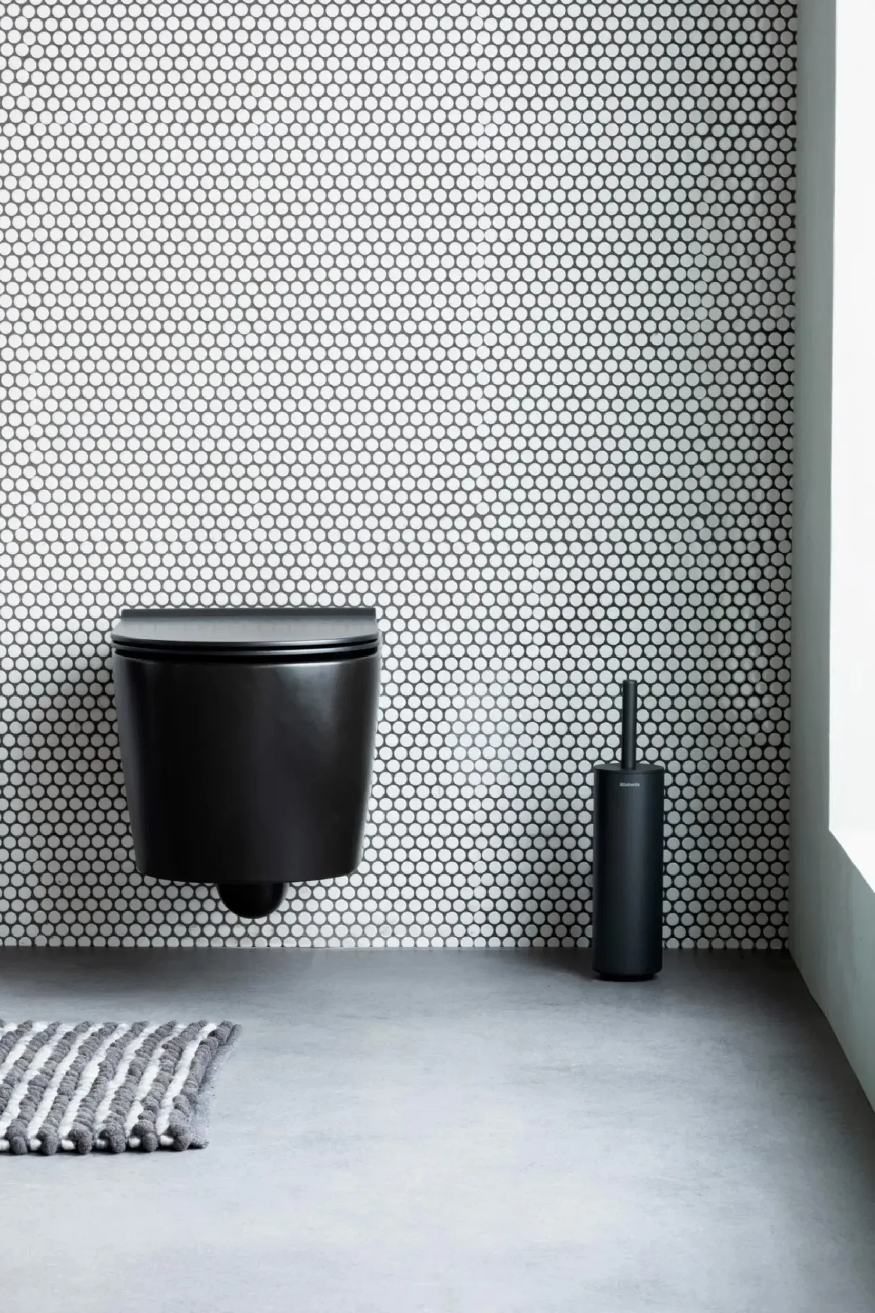 Brabantia Siivousaineet Ja -tarvikkeet<MindSet WC-harja ja teline mineral infinite grey