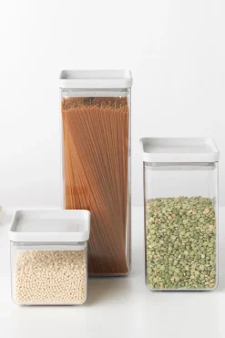 Brabantia Keittiötarvikkeet<nelikulmainen säilytyspurkki 2,5L light grey