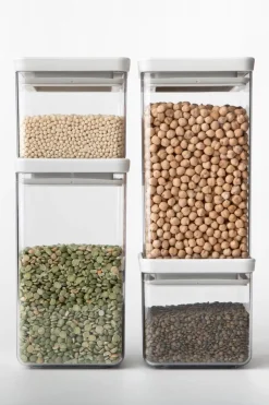 Brabantia Keittiötarvikkeet<nelikulmainen säilytyspurkki 0,7L light grey