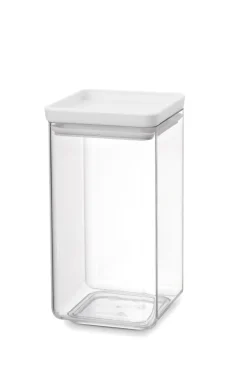 New nelikulmainen säilytyspurkki 1,6L light grey Keittiötarvikkeet