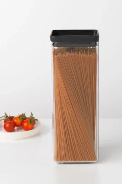 Brabantia Keittiötarvikkeet<nelikulmainen säilytyspurkki 2,5L dark grey